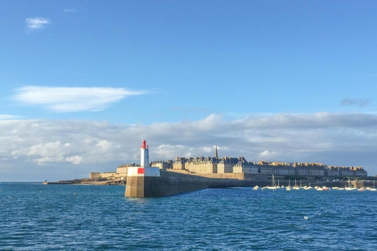 L Ostra 1, Appartement Haut Standing Front De Mer A Cancale Sur Le Port De La Houle 外观 照片