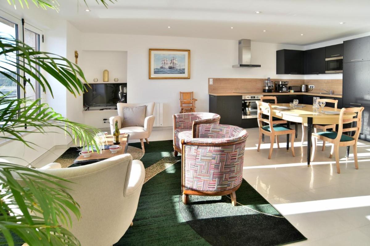 L Ostra 1, Appartement Haut Standing Front De Mer A Cancale Sur Le Port De La Houle 外观 照片