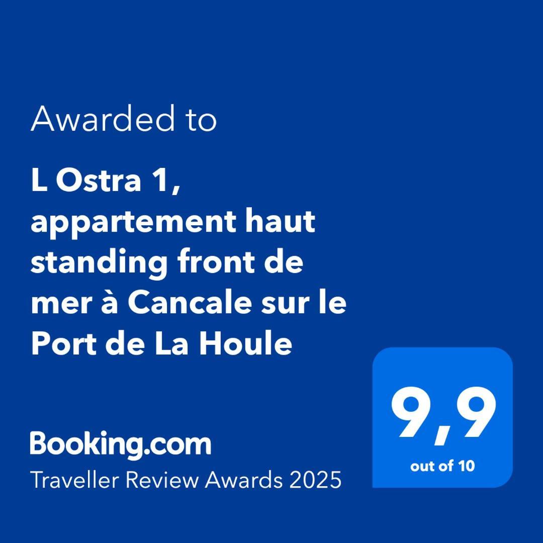 L Ostra 1, Appartement Haut Standing Front De Mer A Cancale Sur Le Port De La Houle 外观 照片